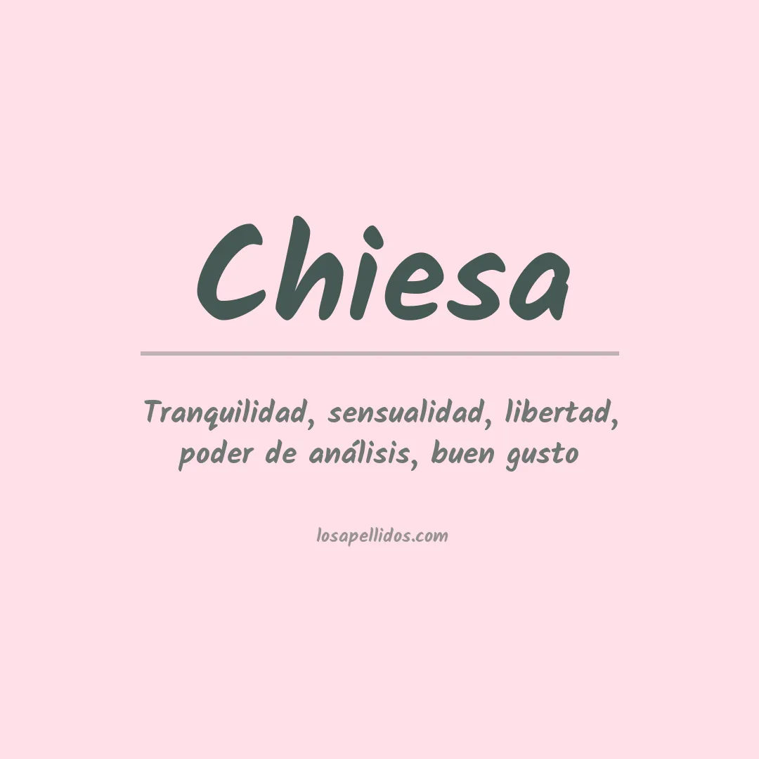 Apellido Chiesa
