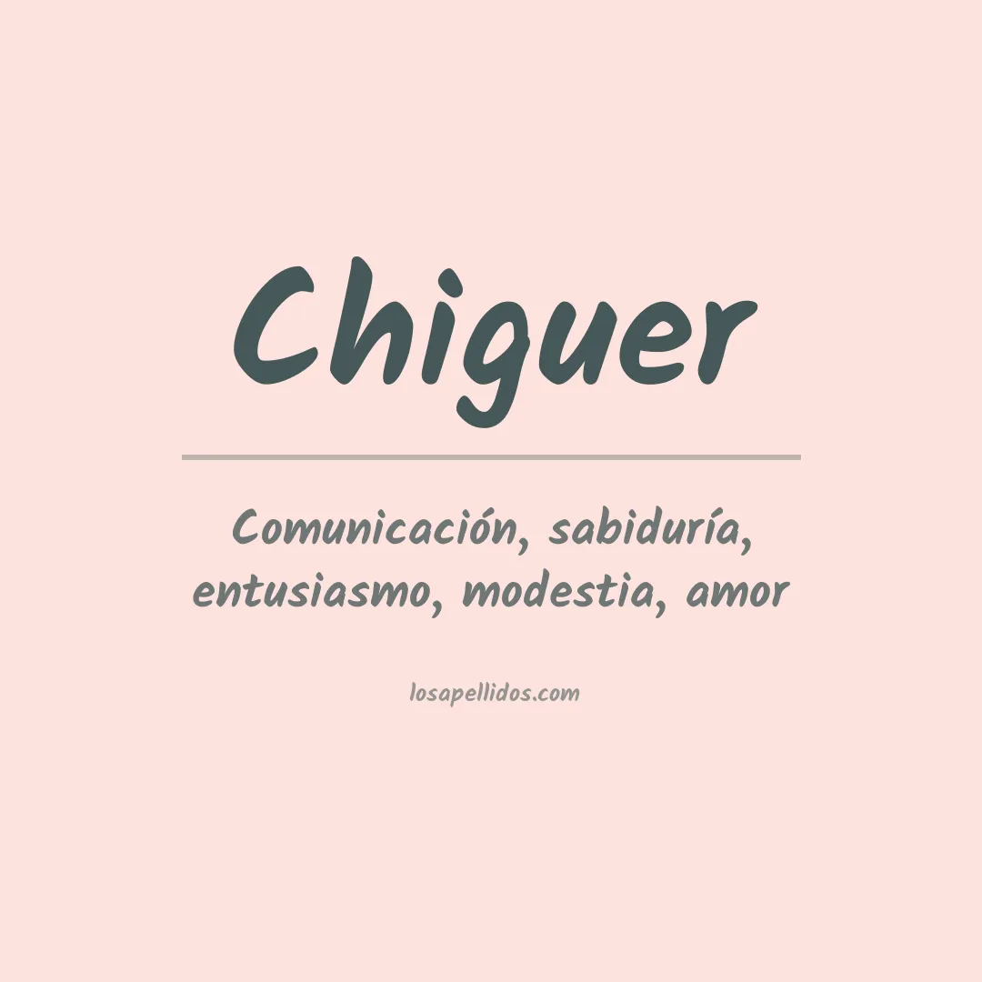 Apellido Chiguer