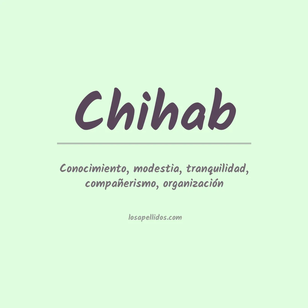 Apellido Chihab