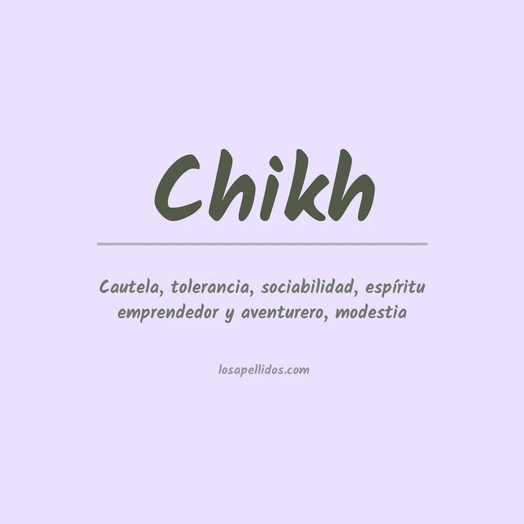 Apellido Chikh