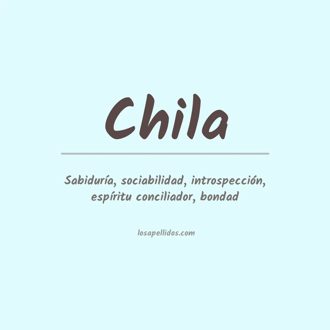 Apellido Chila