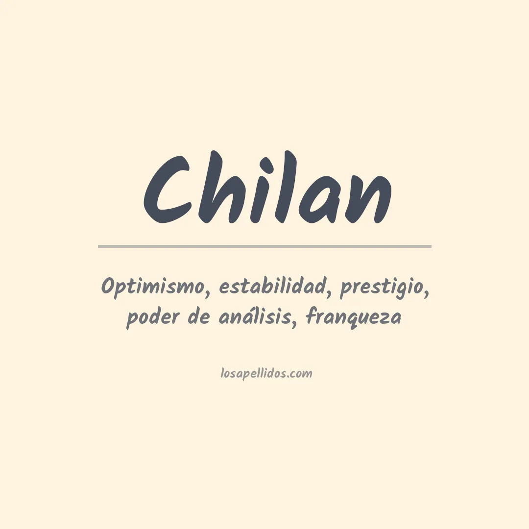 Apellido Chilan