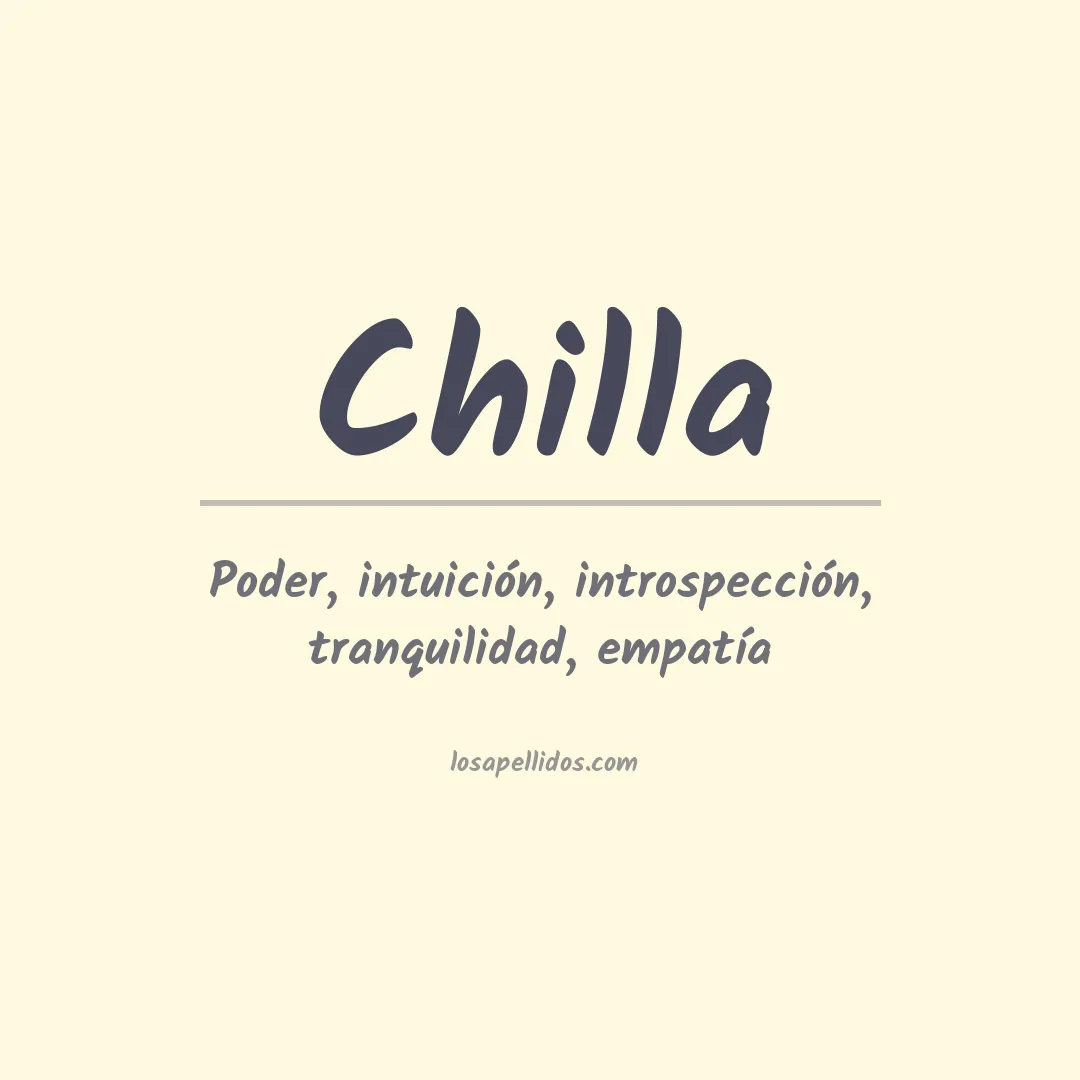 Apellido Chilla