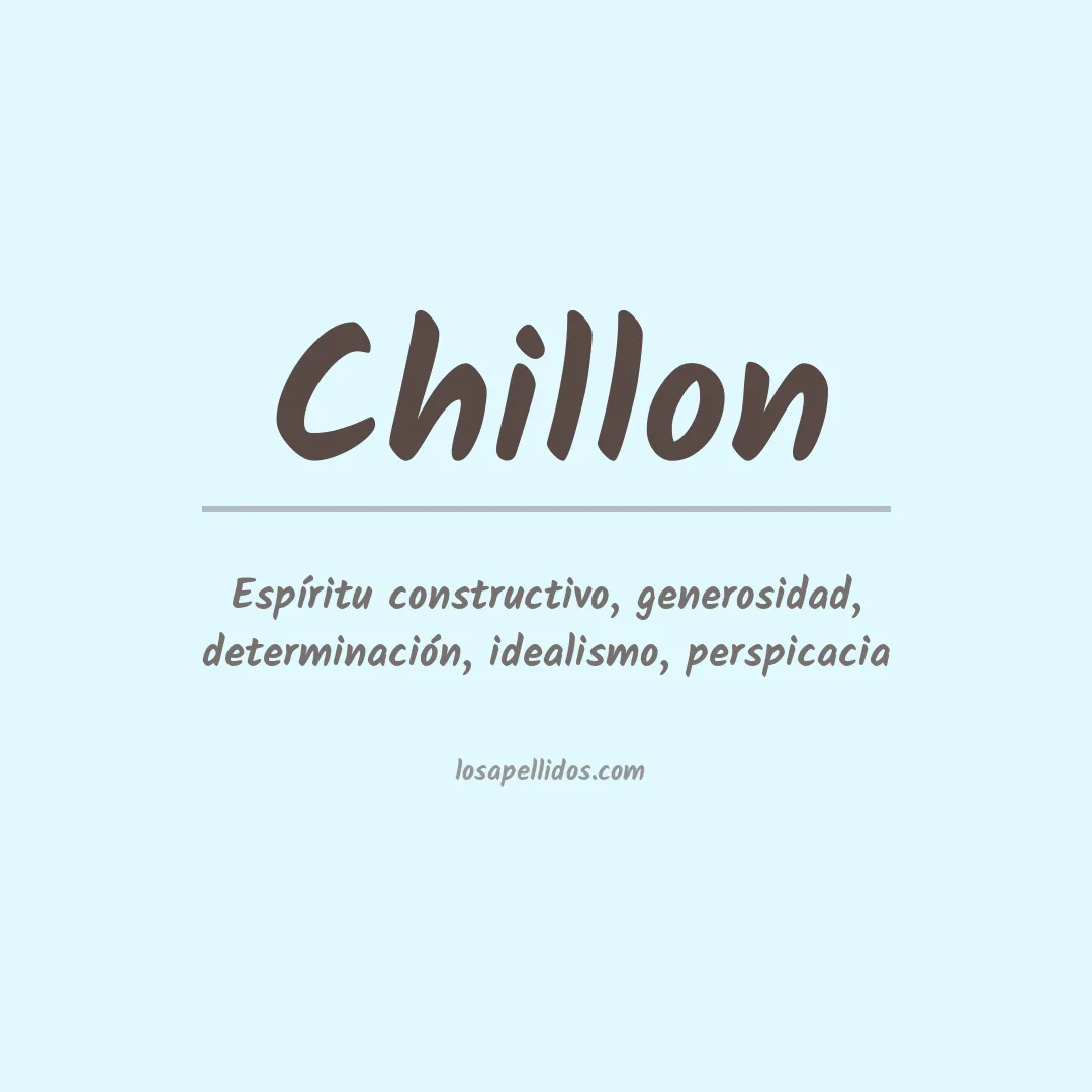 Apellido Chillon