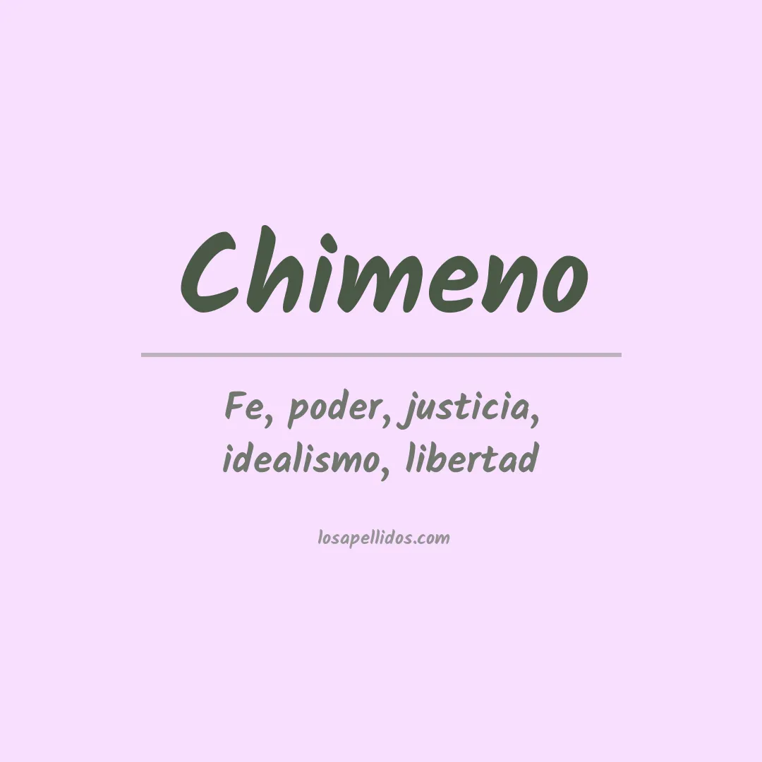 Apellido Chimeno