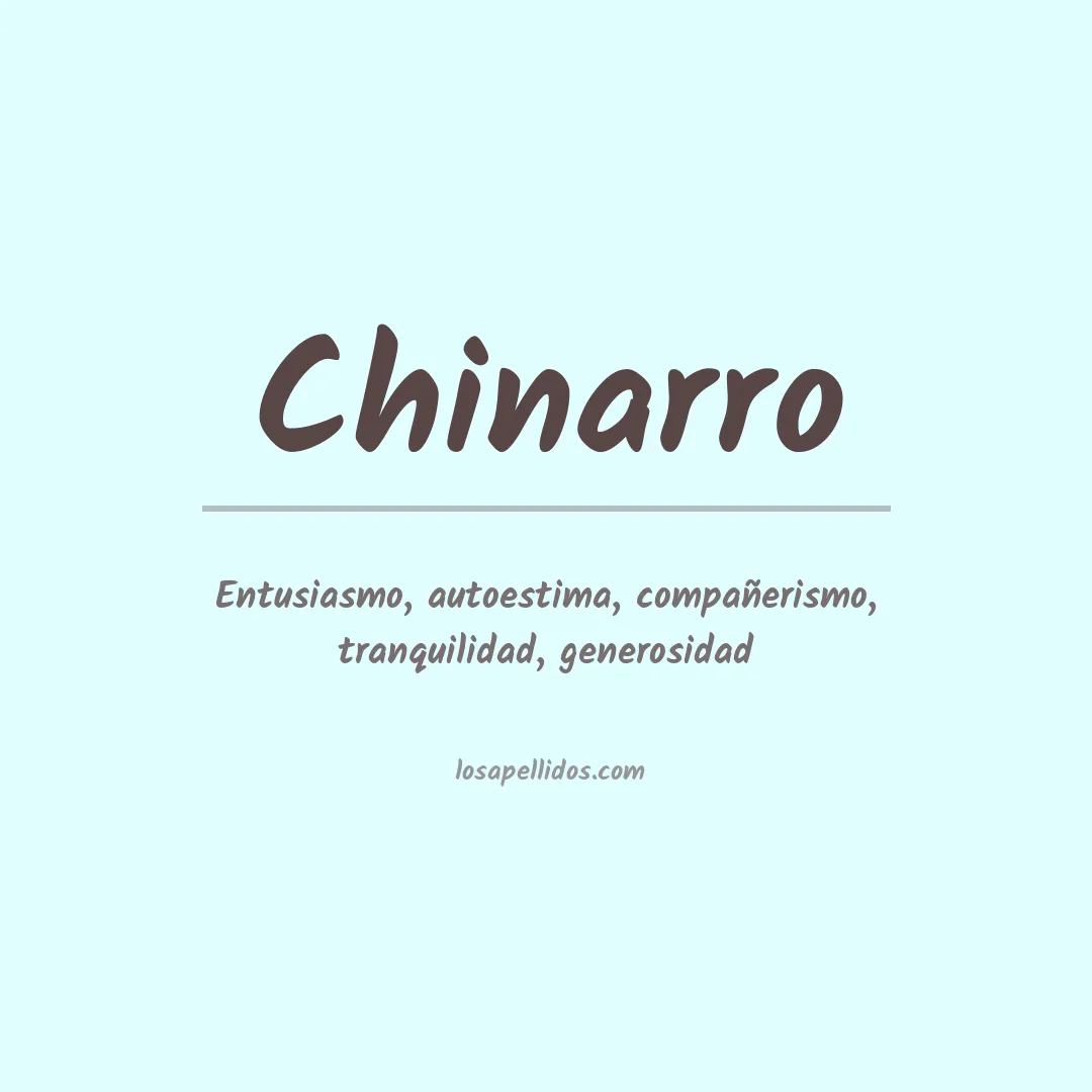 Apellido Chinarro