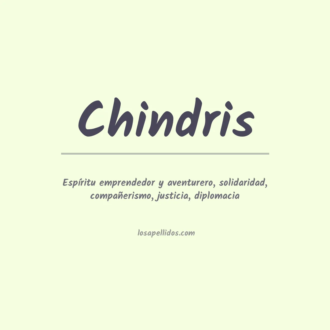 Apellido Chindris