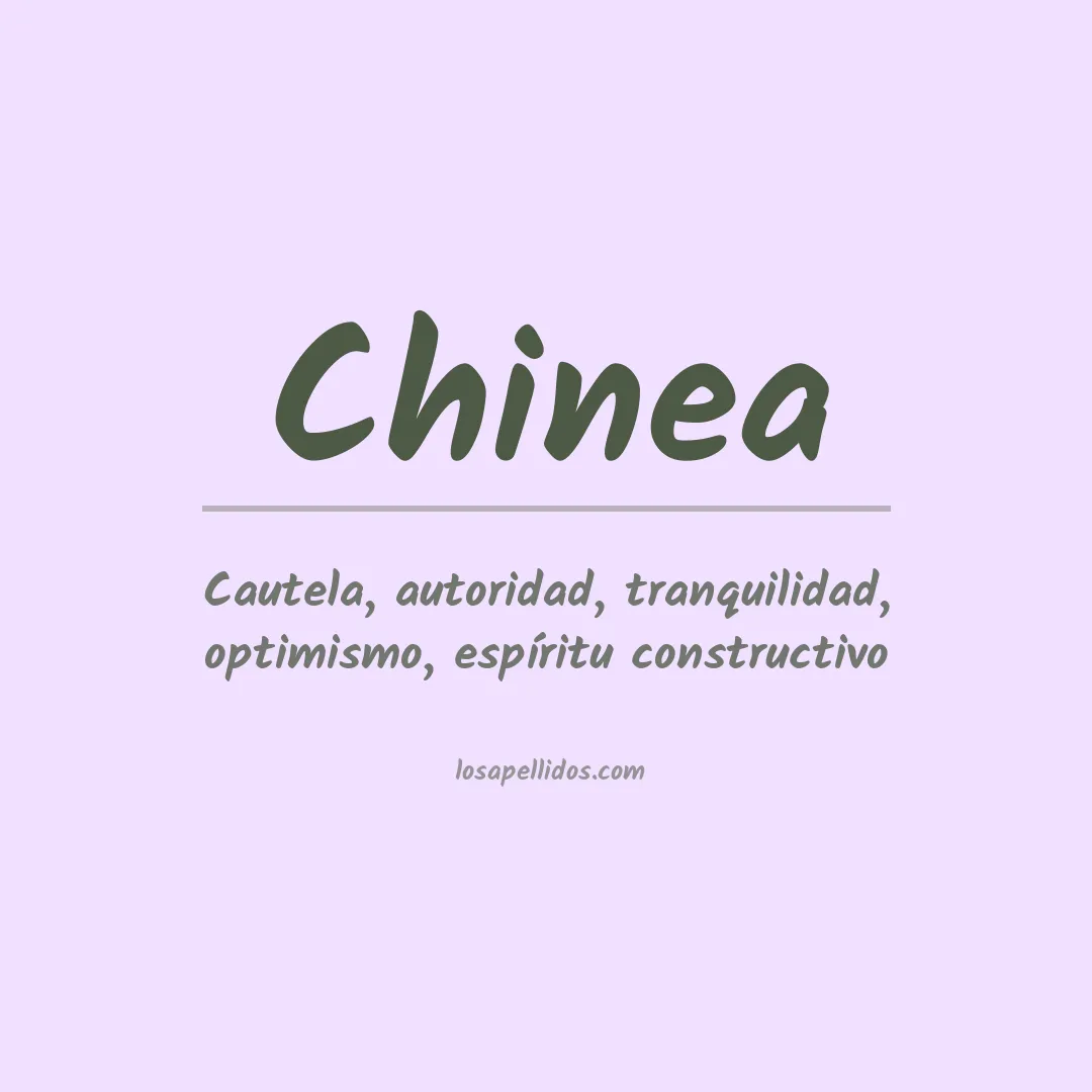 Apellido Chinea