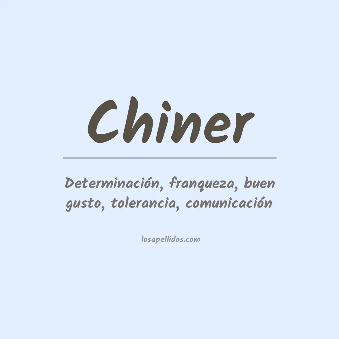 Apellido Chiner