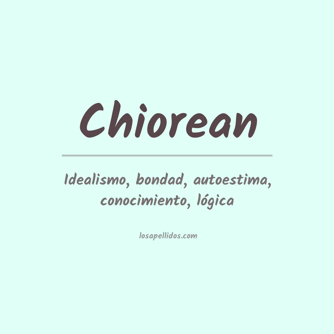 Apellido Chiorean