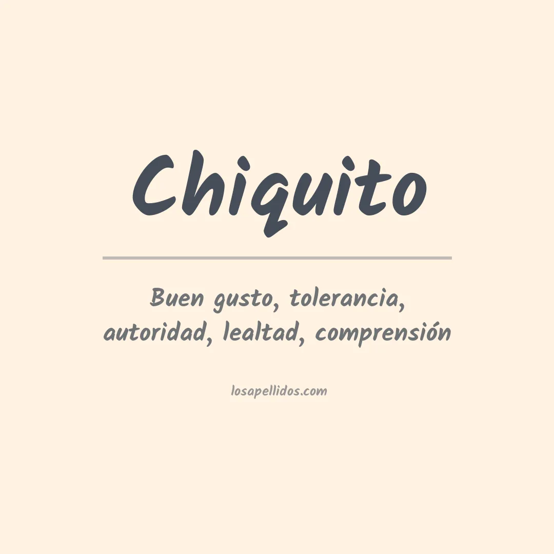 Apellido Chiquito