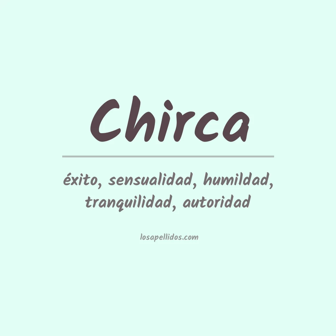 Apellido Chirca
