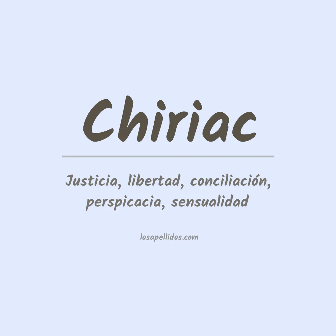 Apellido Chiriac