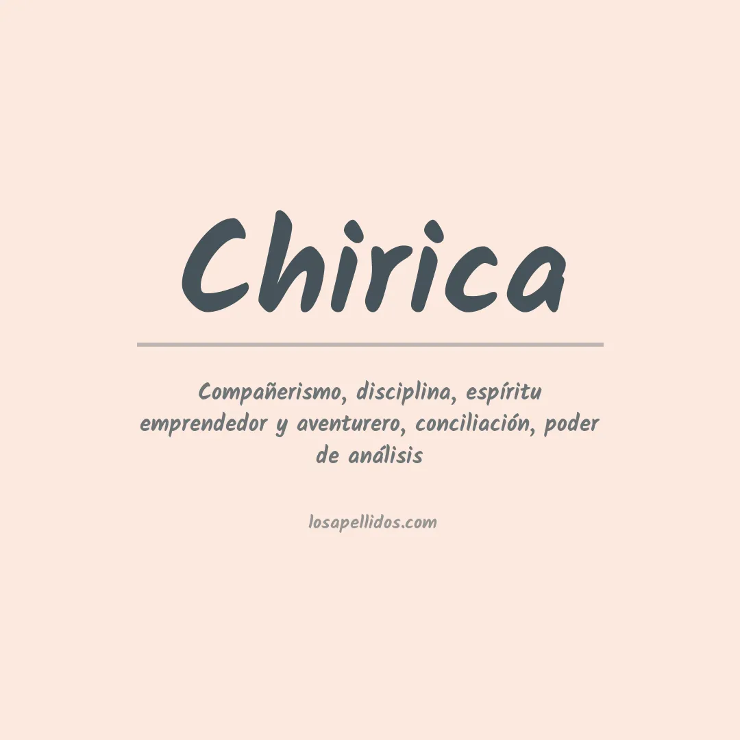 Apellido Chirica