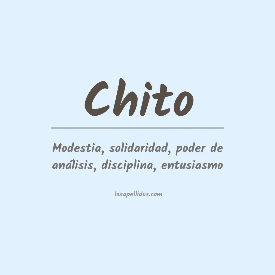 Apellido Chito
