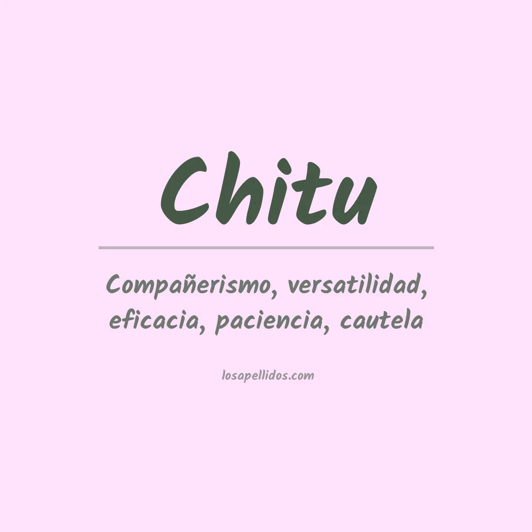 Apellido Chitu