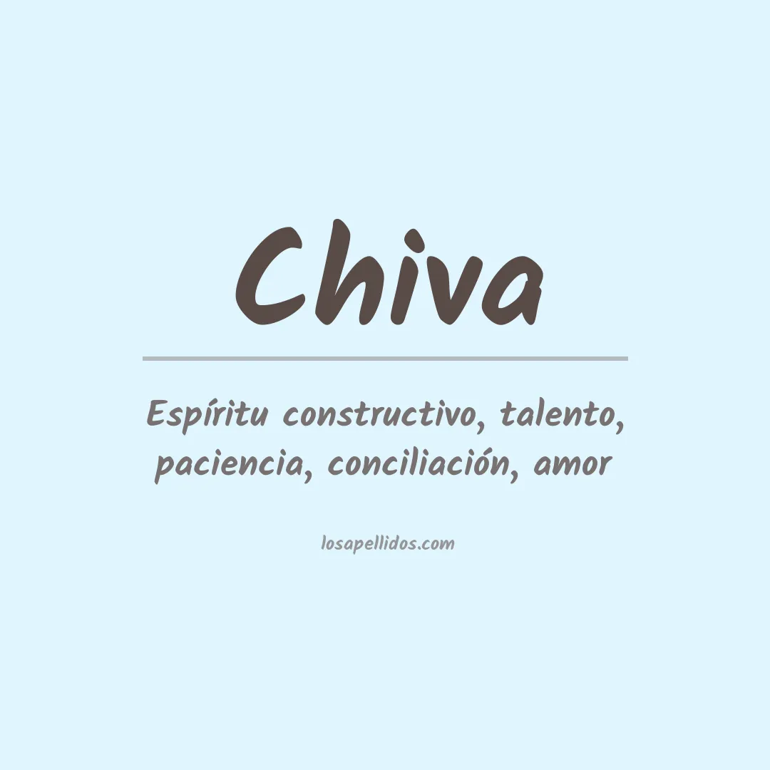 Apellido Chiva