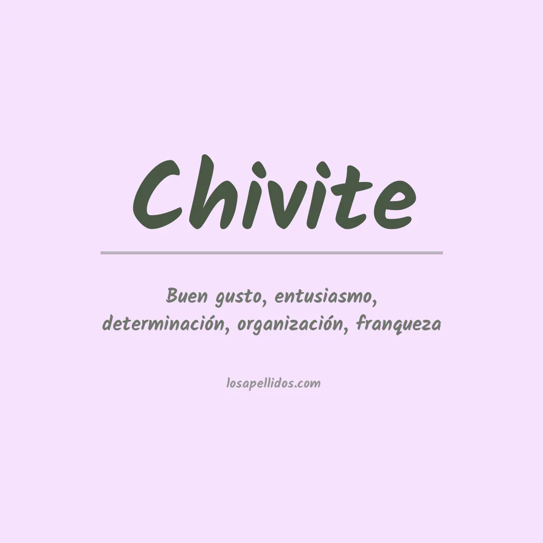 Apellido Chivite