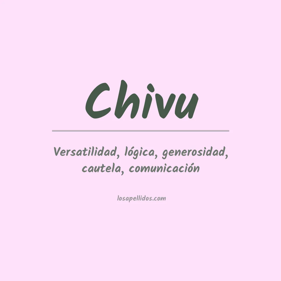 Apellido Chivu