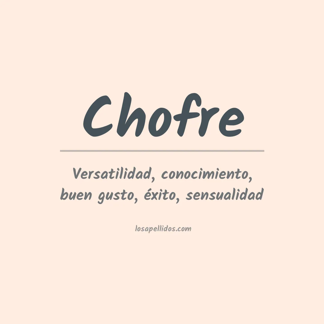 Apellido Chofre