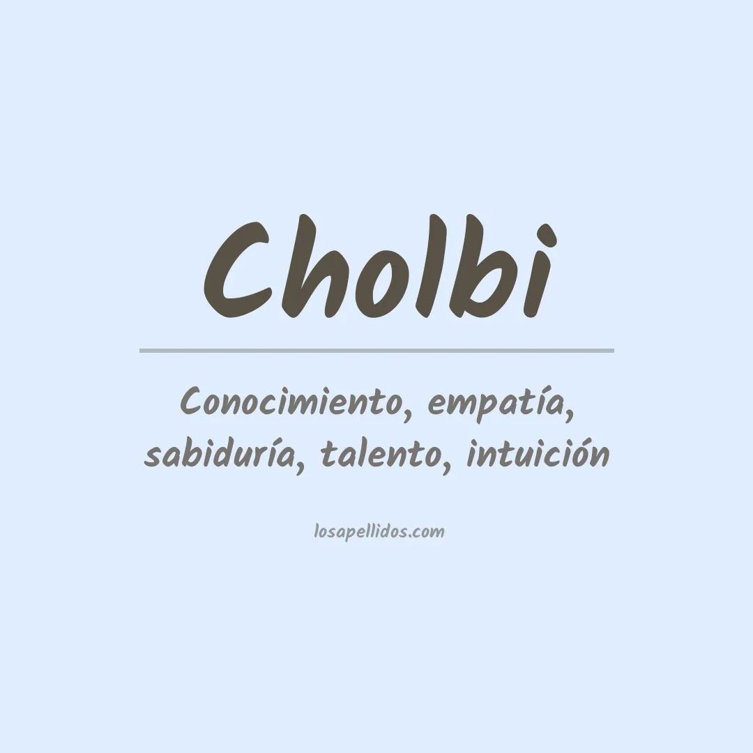 Apellido Cholbi