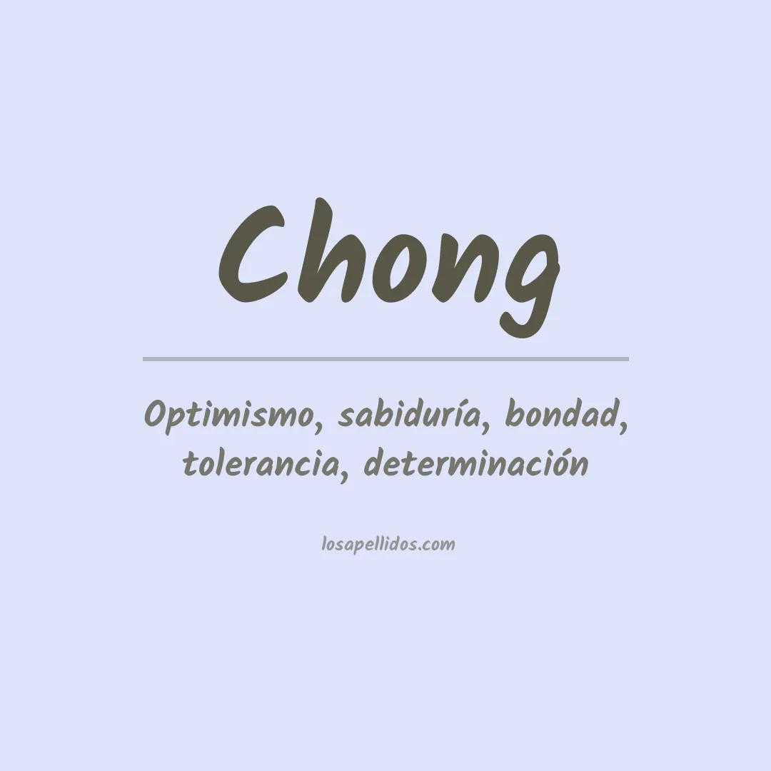 Apellido Chong