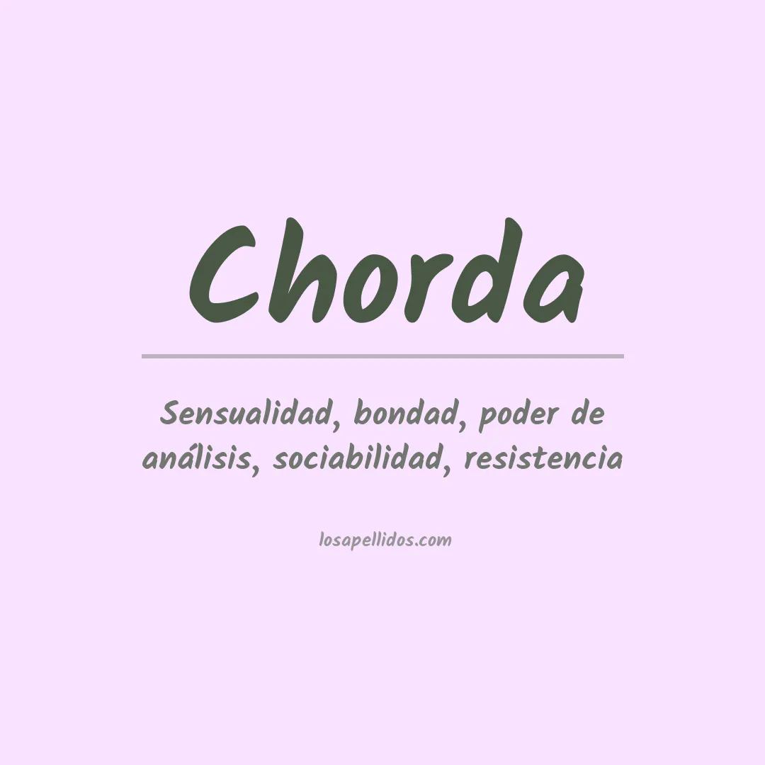 Apellido Chorda