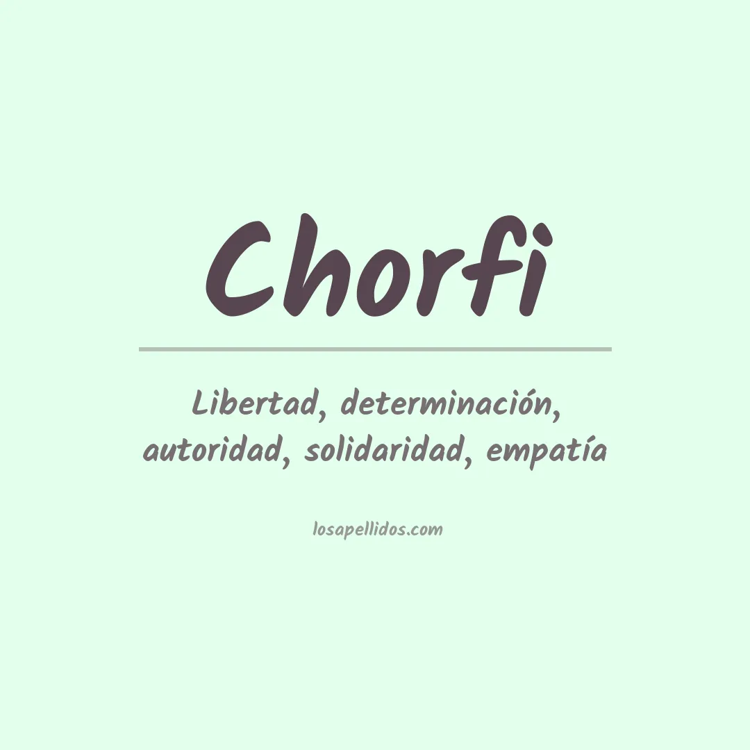 Apellido Chorfi