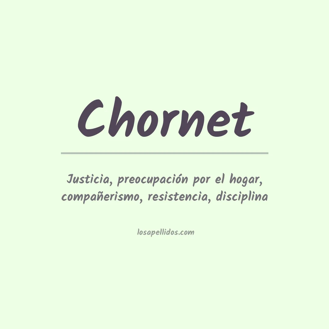Apellido Chornet