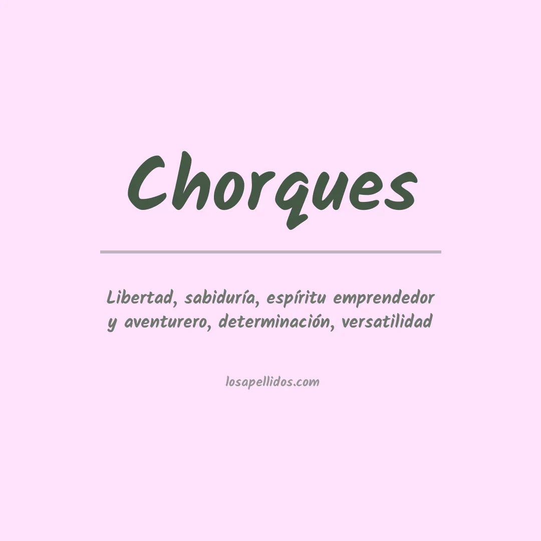 Apellido Chorques