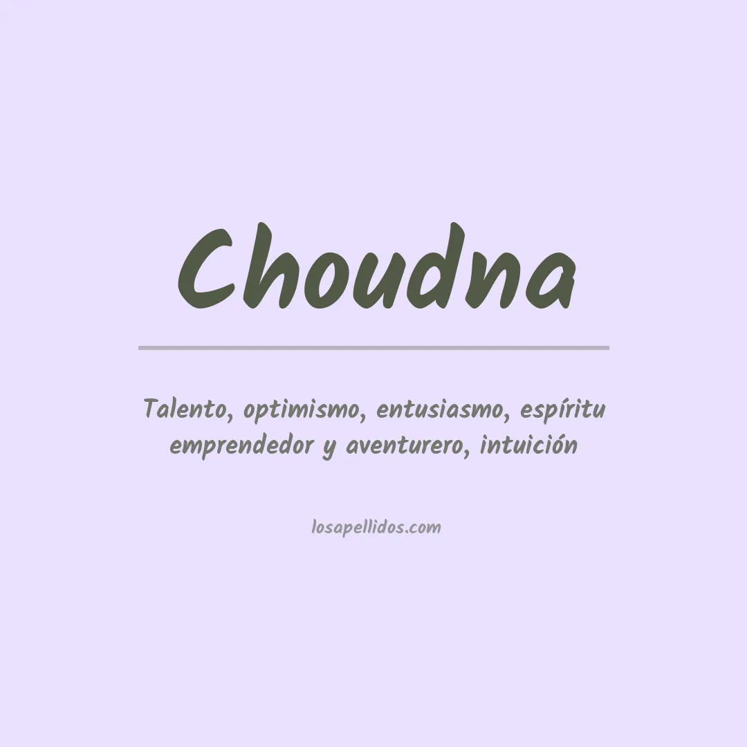 Apellido Choudna