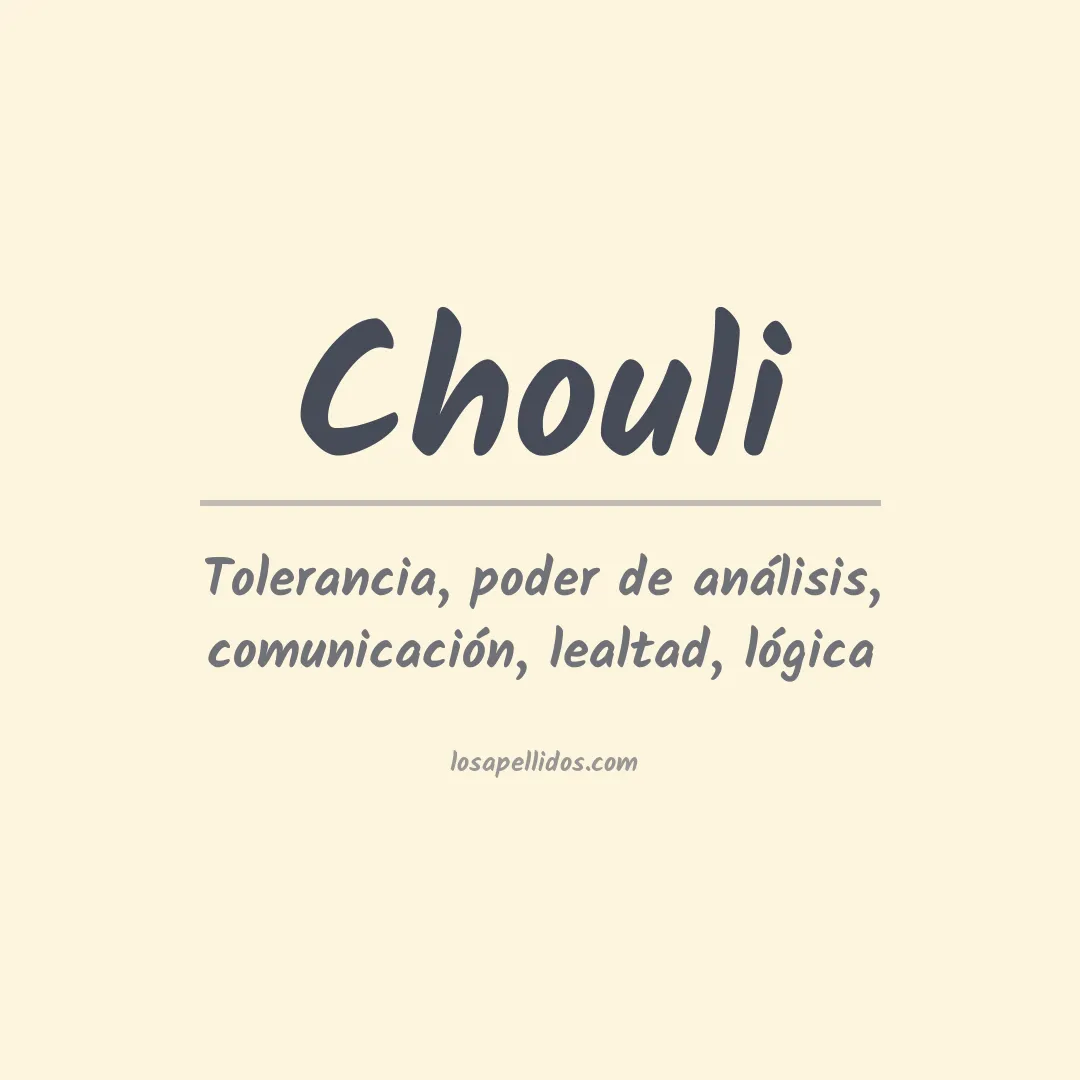 Apellido Chouli