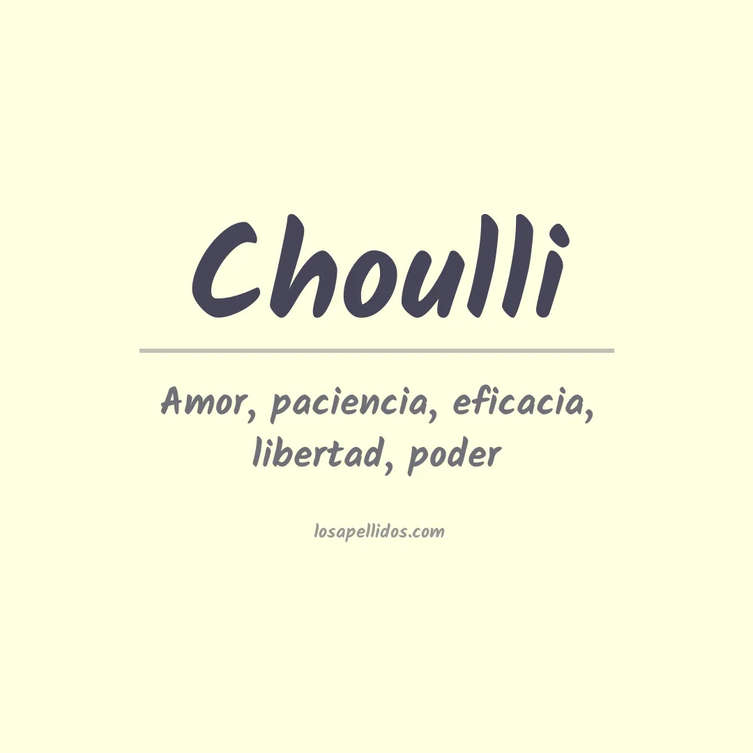 Apellido Choulli