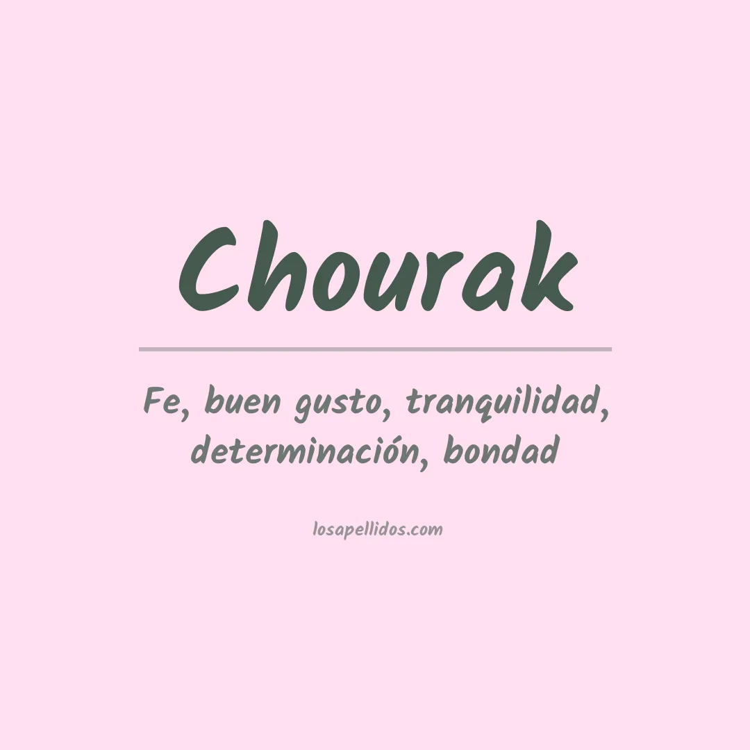 Apellido Chourak