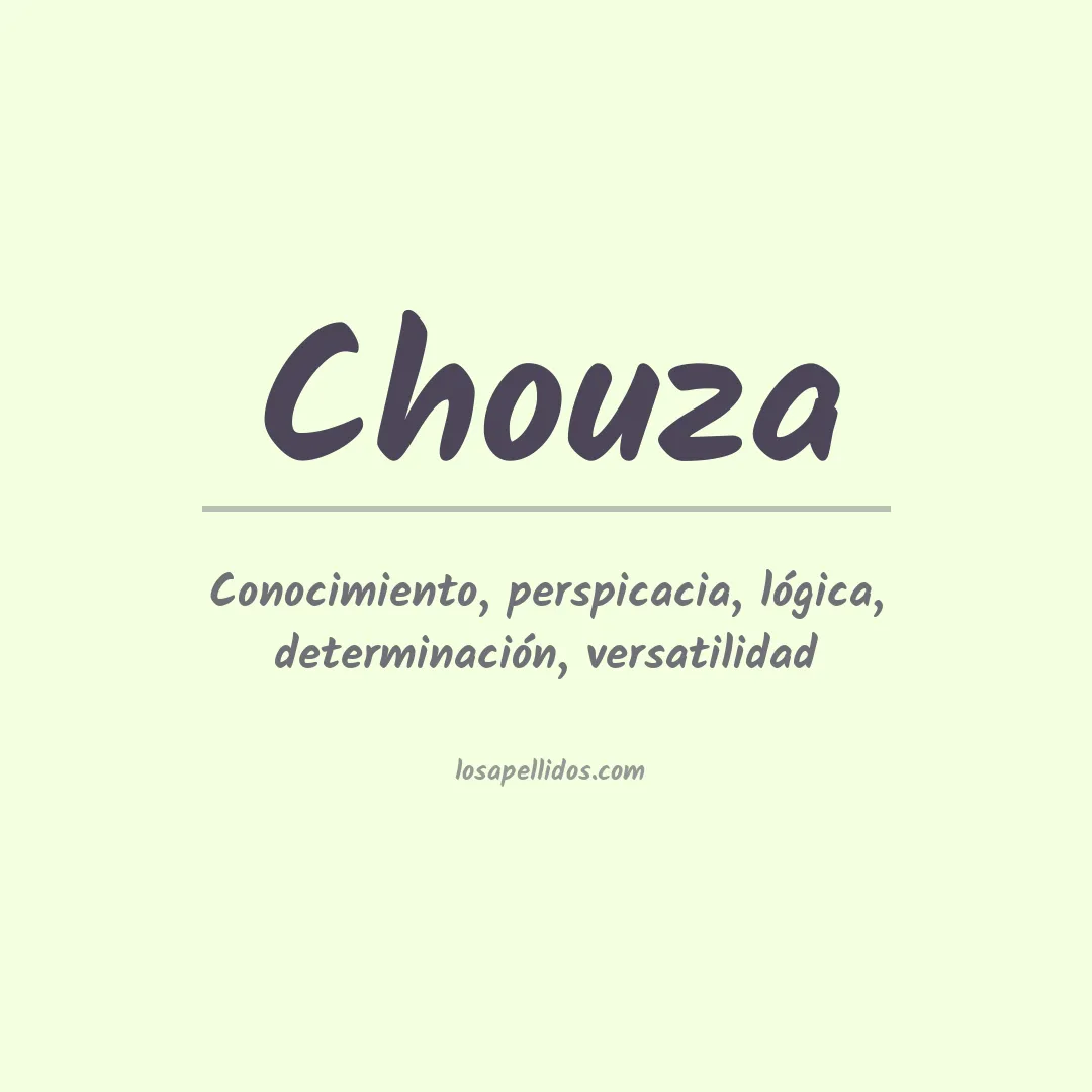 Apellido Chouza