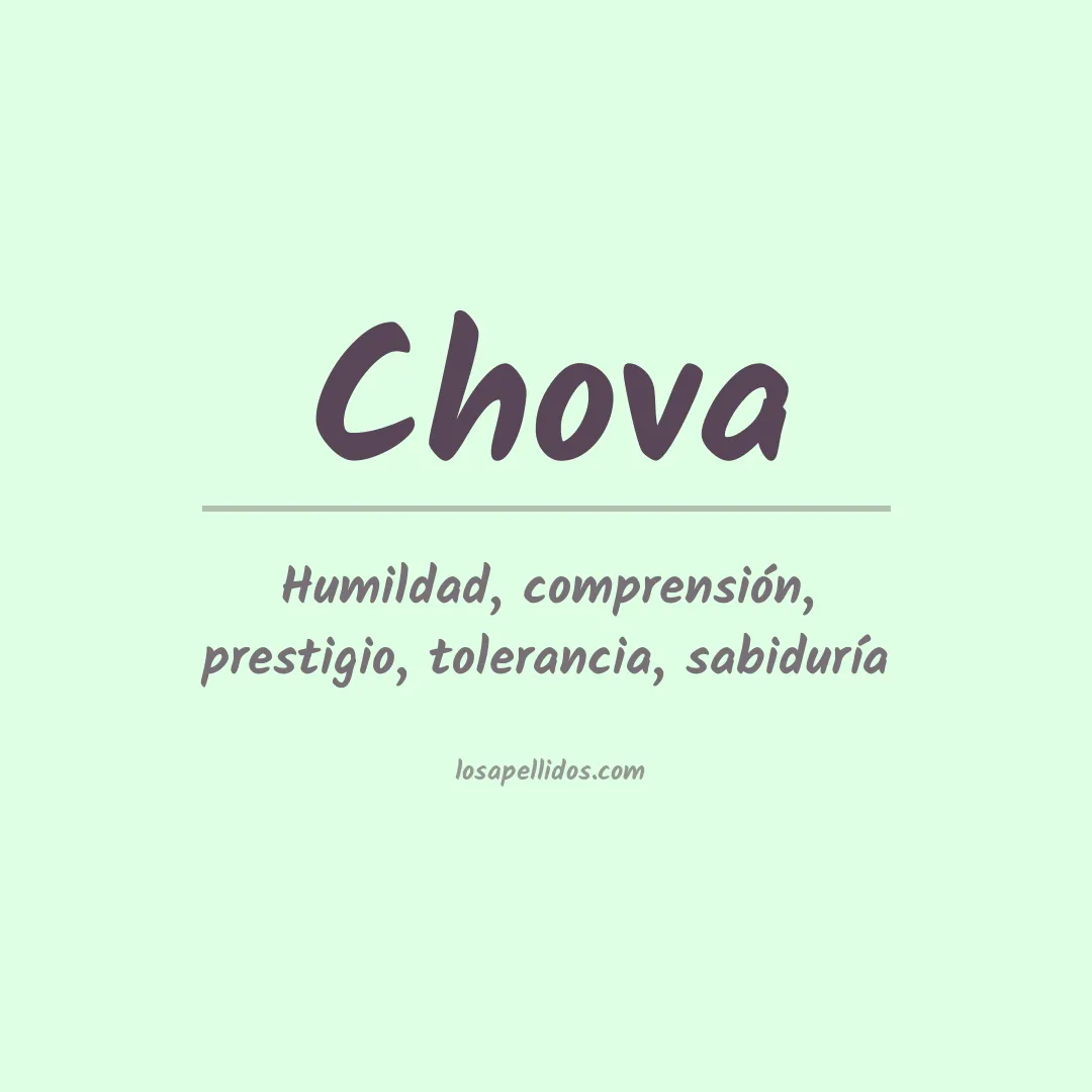Apellido Chova