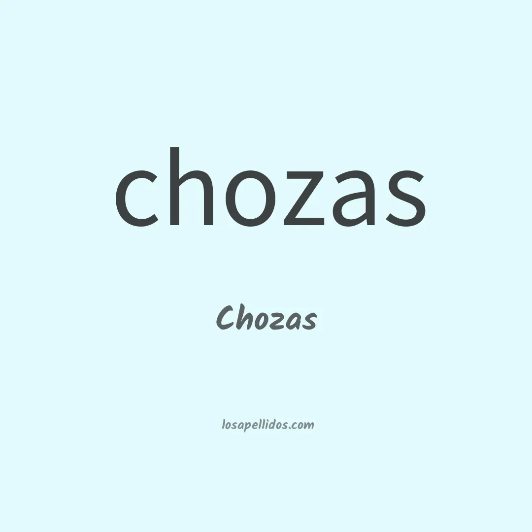 Chozas en chino