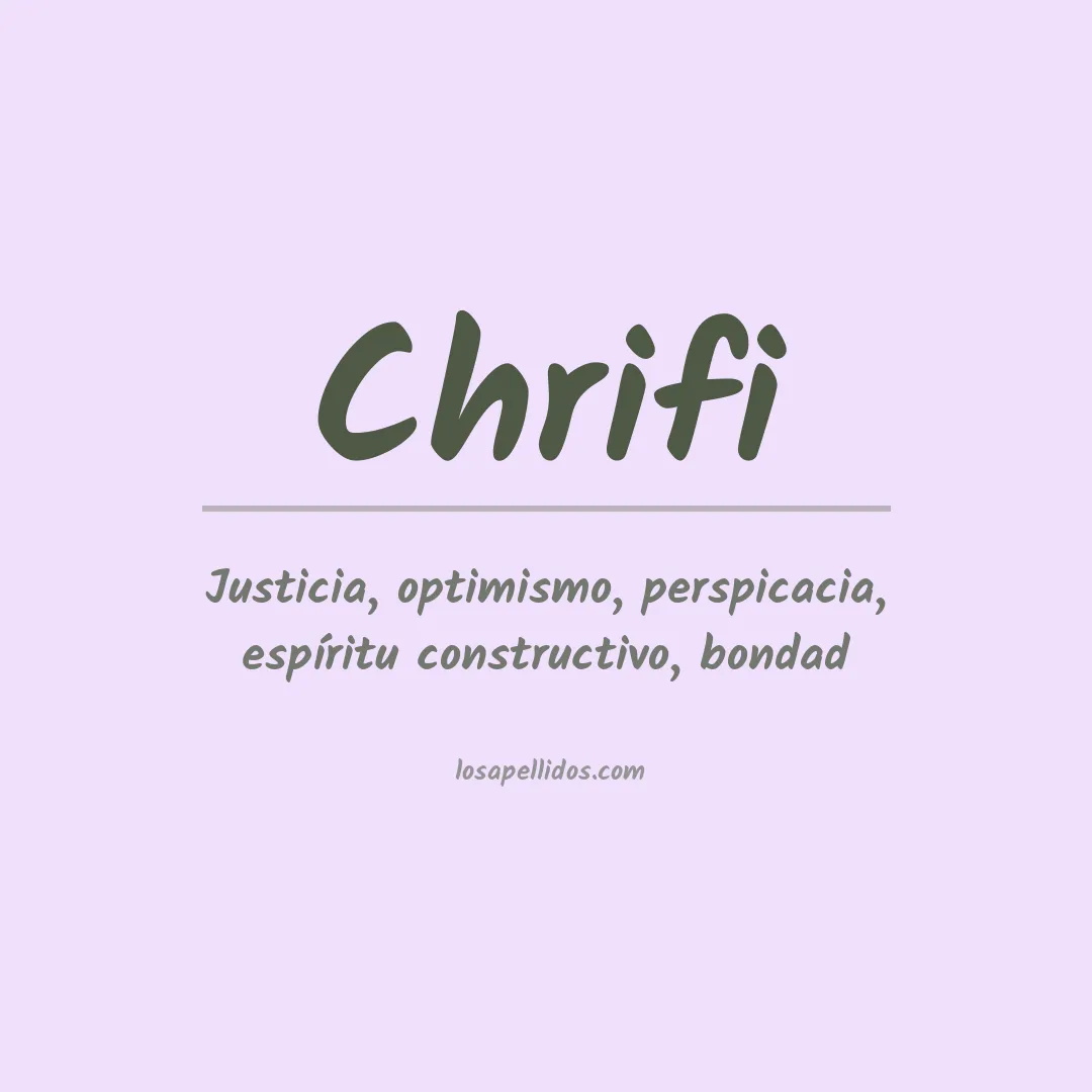 Apellido Chrifi