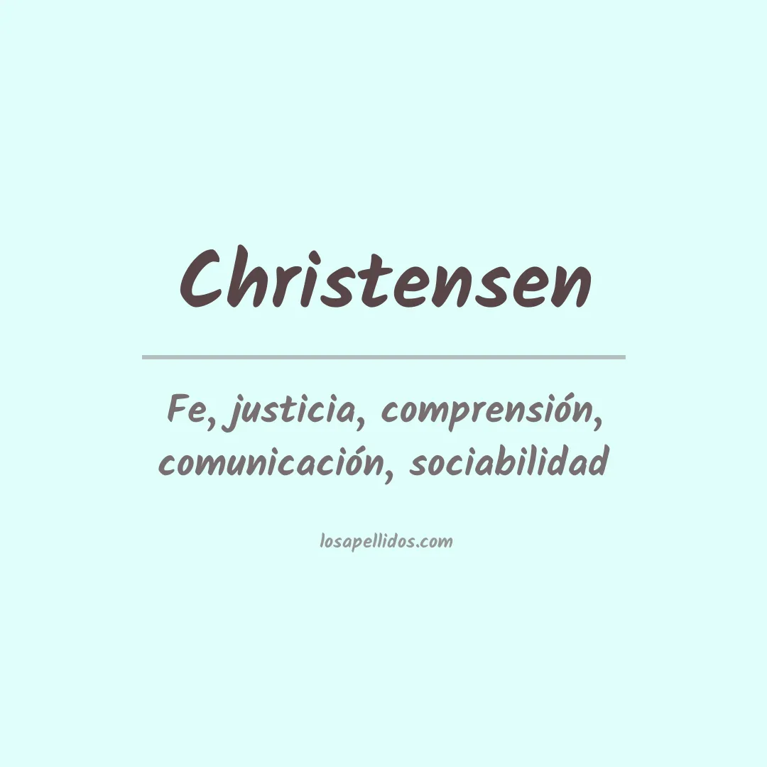 Apellido Christensen