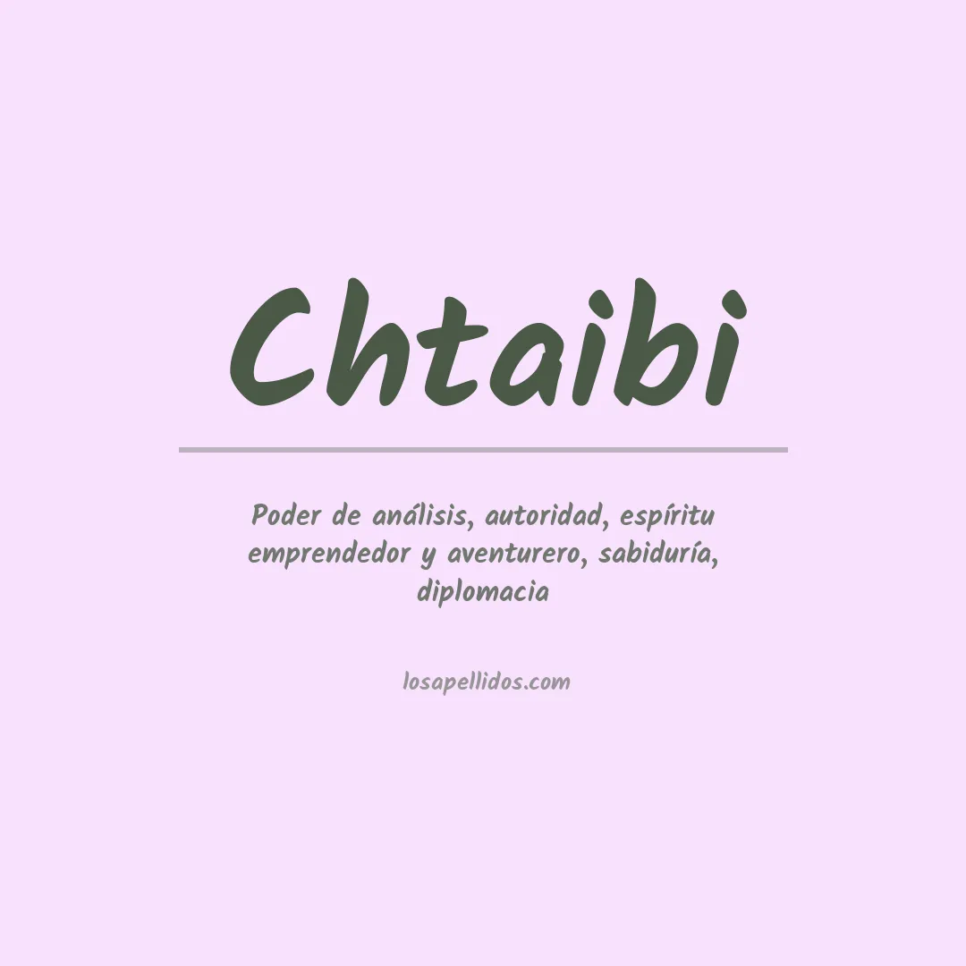 Apellido Chtaibi