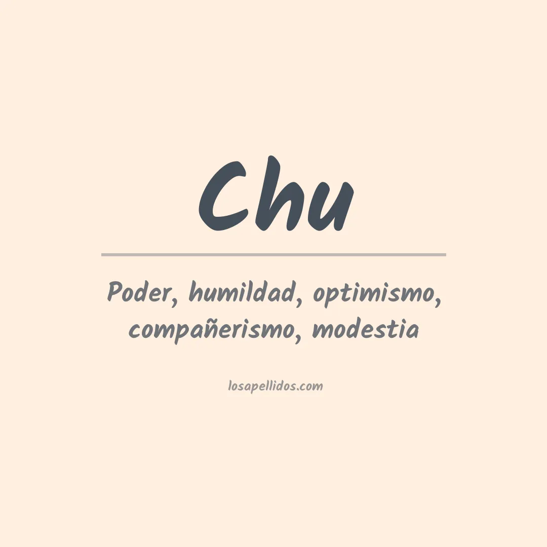 Apellido Chu