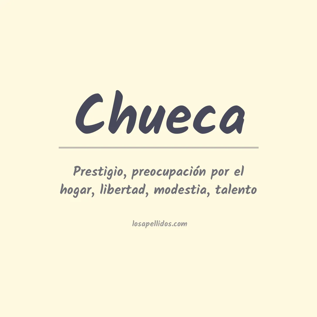 Apellido Chueca