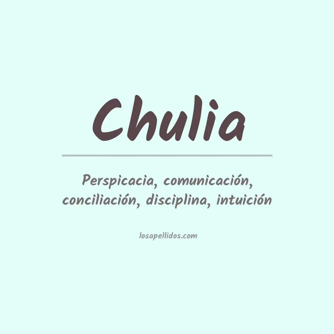 Apellido Chulia
