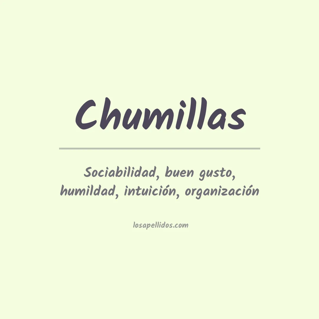 Apellido Chumillas