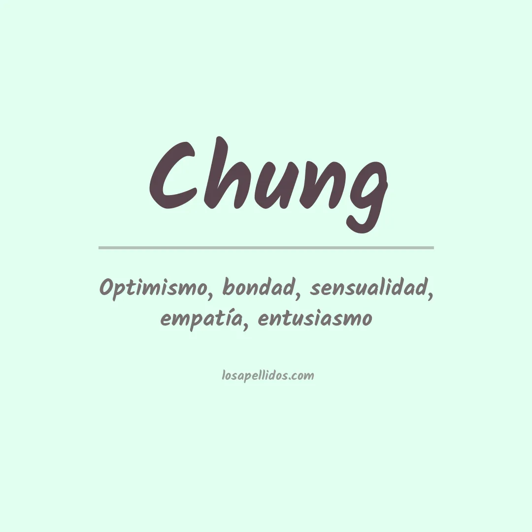 Apellido Chung