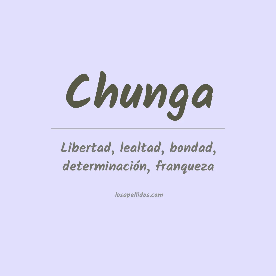 Apellido Chunga
