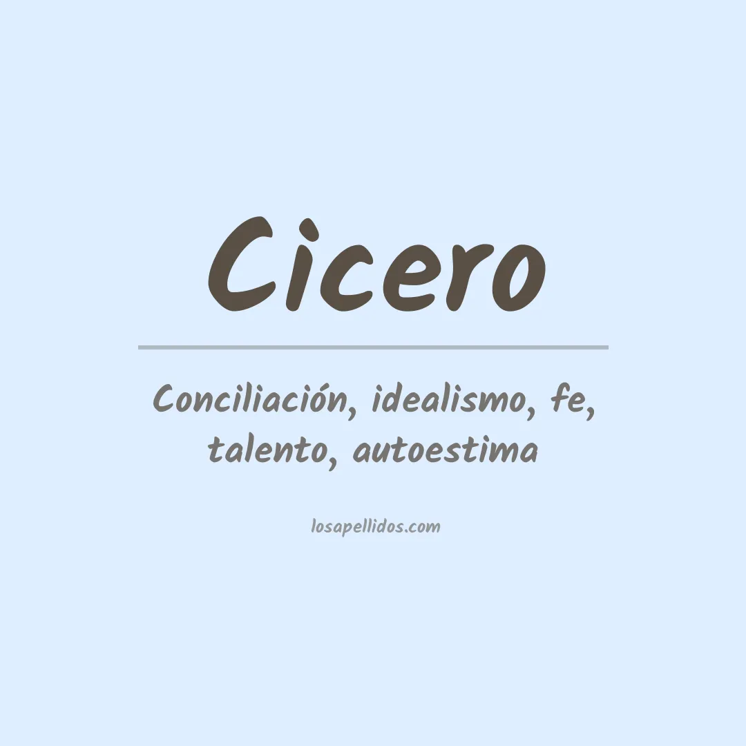 Apellido Cicero