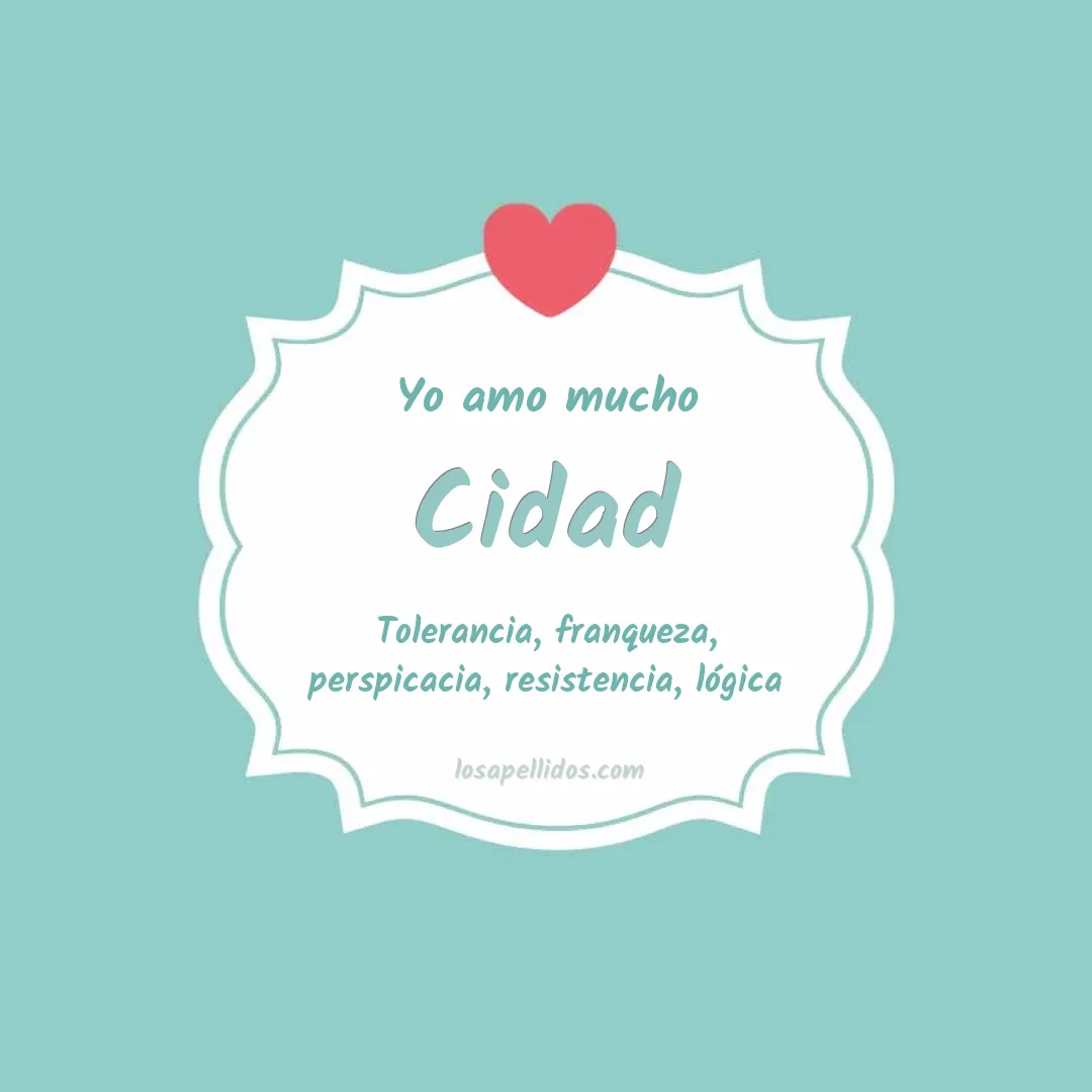 Yo amo mucho Cidad