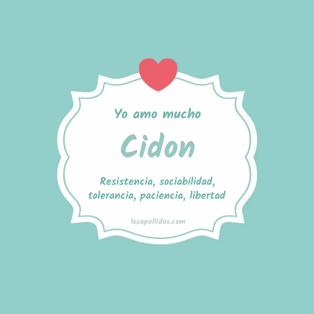 Yo amo mucho Cidon