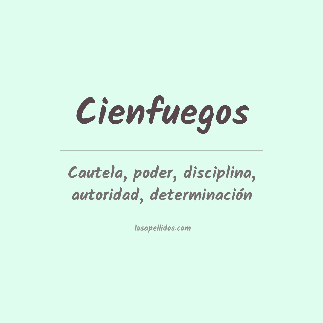 Apellido Cienfuegos